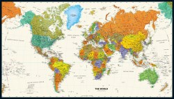 carte du monde detaille